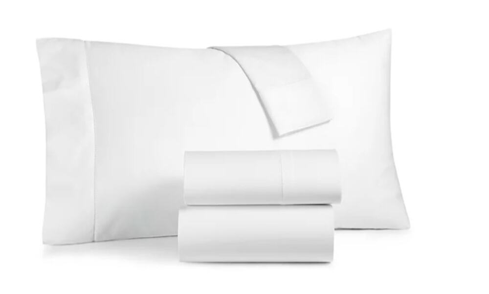 Charter Club Solid 550 Thread Count 100% Cotton 18" Fitted Sheet, Full